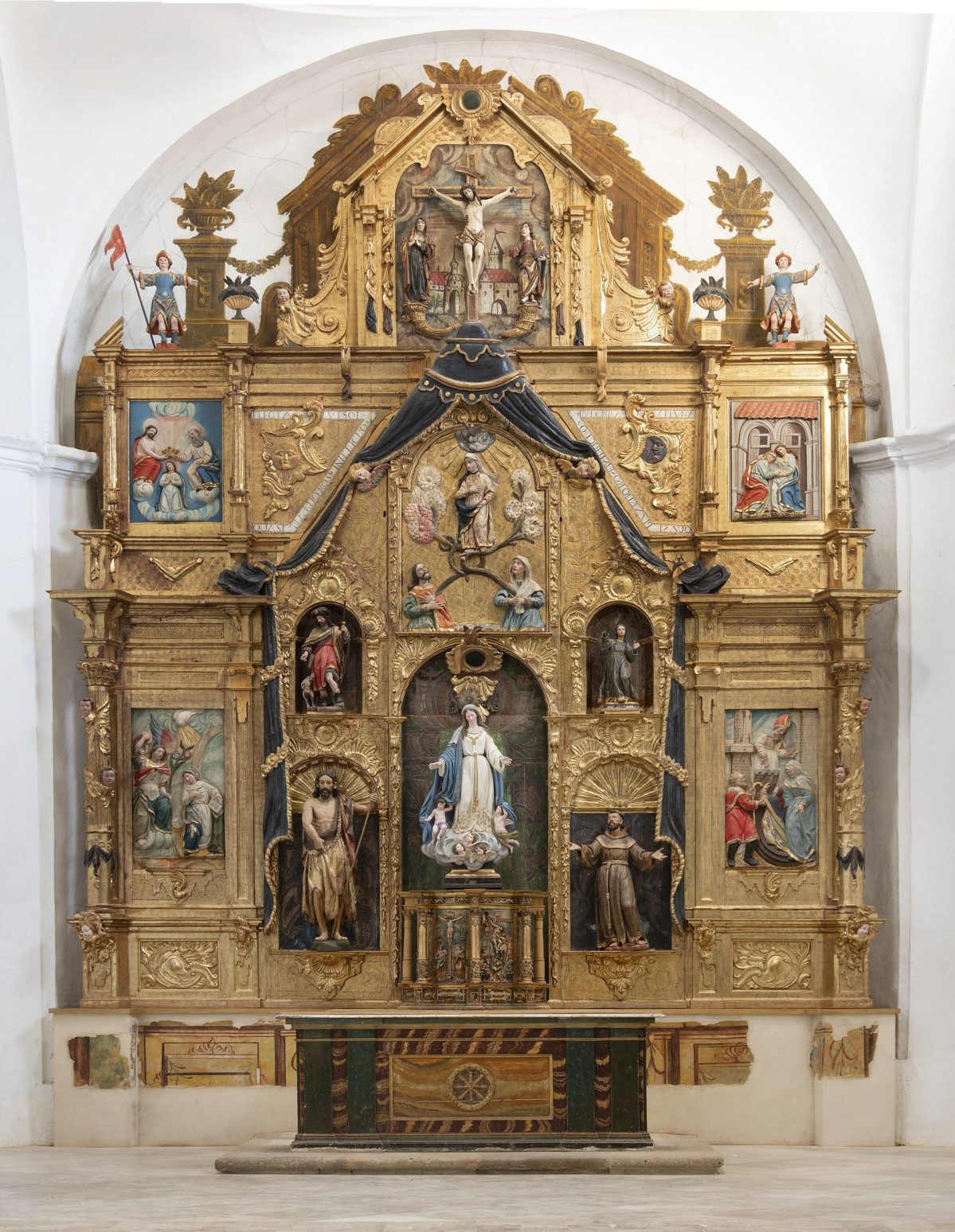 Retablo iglesia Santa María del Río. Castroverde de Campos. Despues