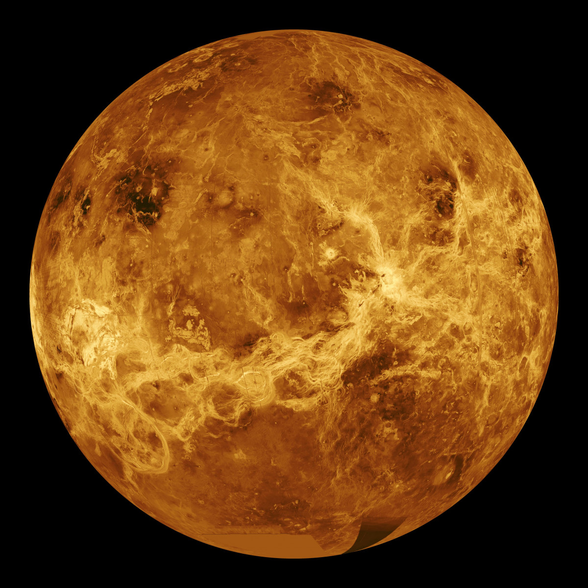 Venus radar image