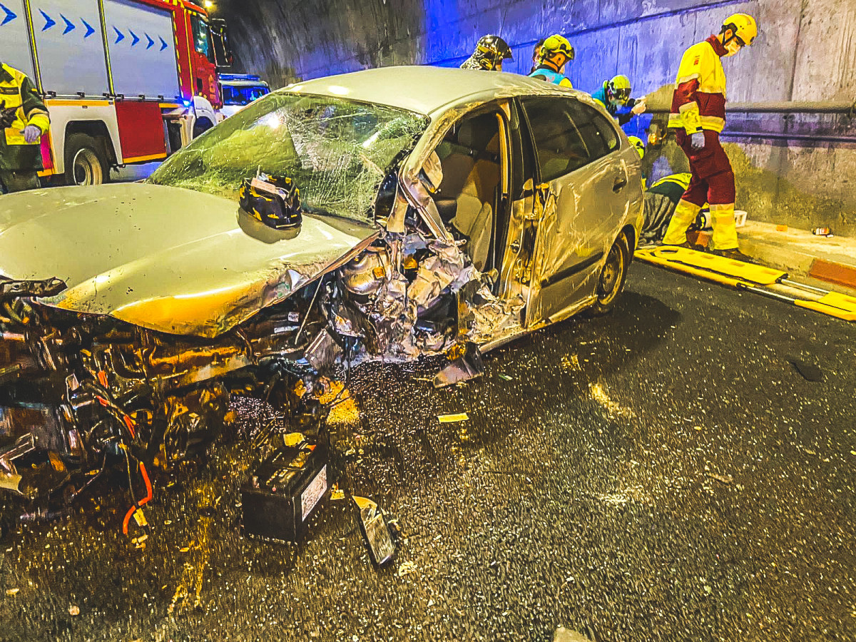 Tunel accidente