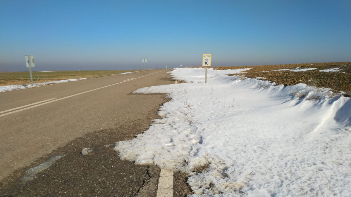 Carretera nevada zamora