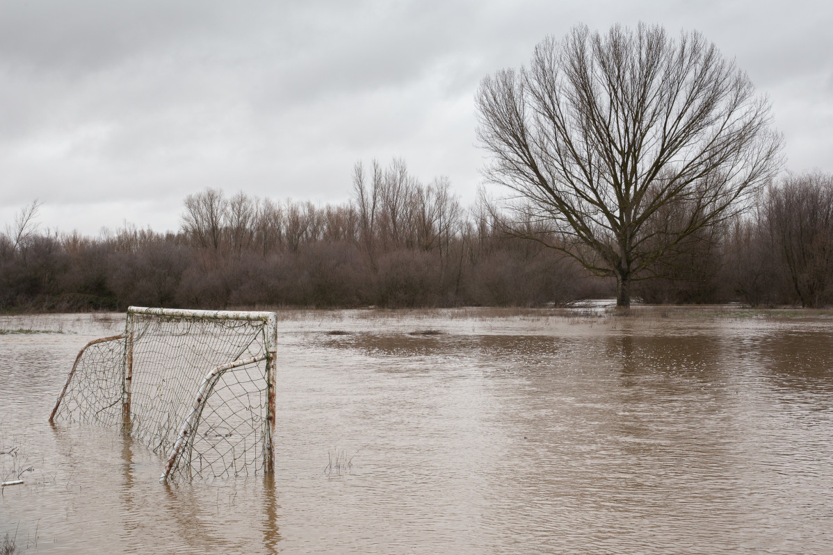 Crecida del río órbigo en la provincia de Zamora