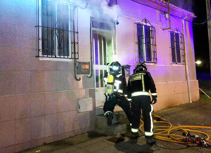 Incendio en una casa de Leu00f3n