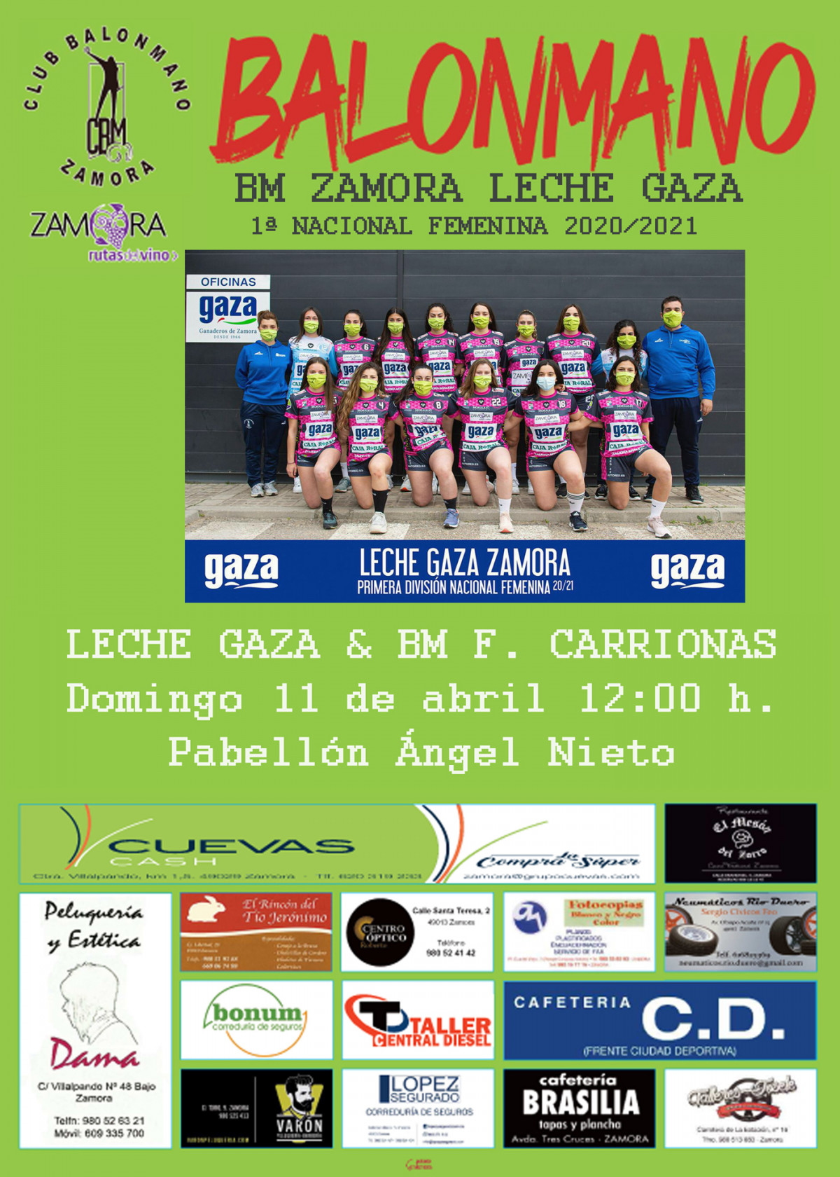 CARTEL BALONMANO GAZA 2020 2021 BIS copia