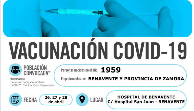 Vacuna covid Benavente 59
