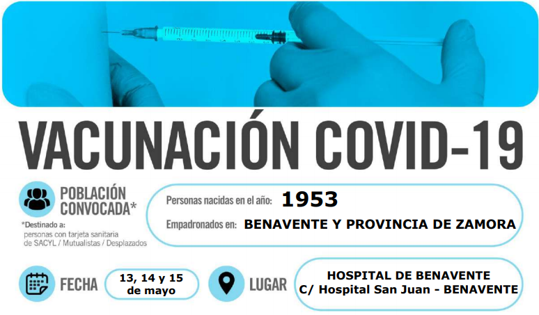 Vacuna covid Benavente 1953
