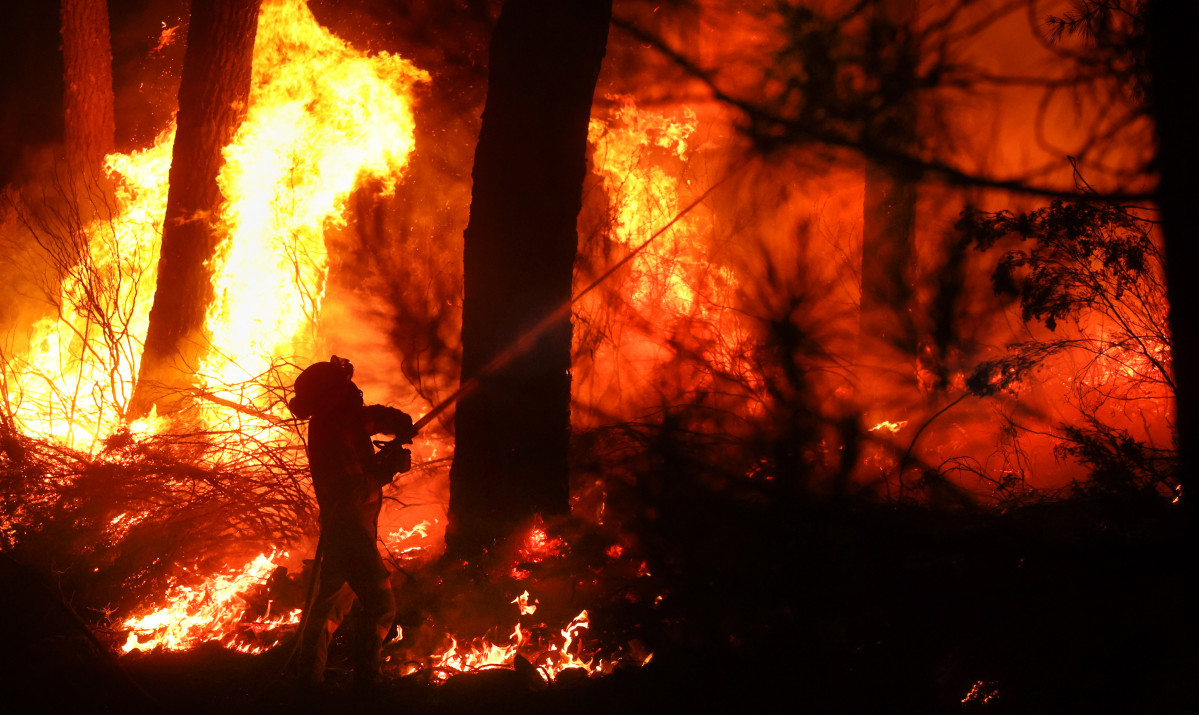 Incendio en Serradilla del Arroyo (Salamanca).