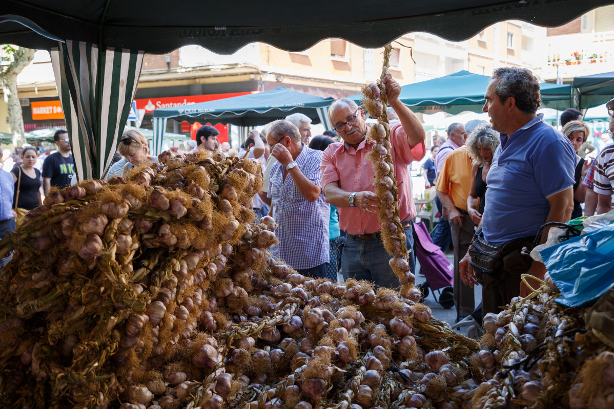 J. L. Leal  ICAL . Feria del Ajo en las fiestas de San Pedro de Zamora