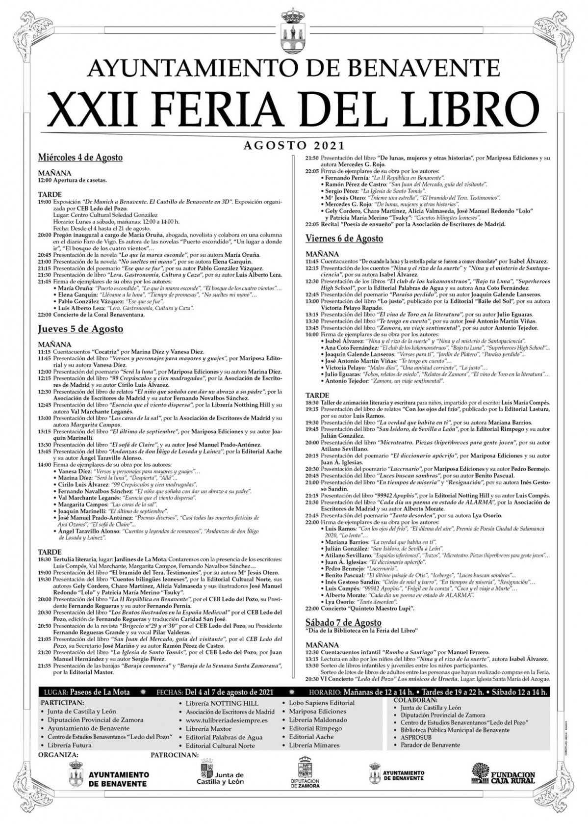 Feria del libro de benavente