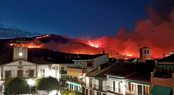 Incendio el tiemblo