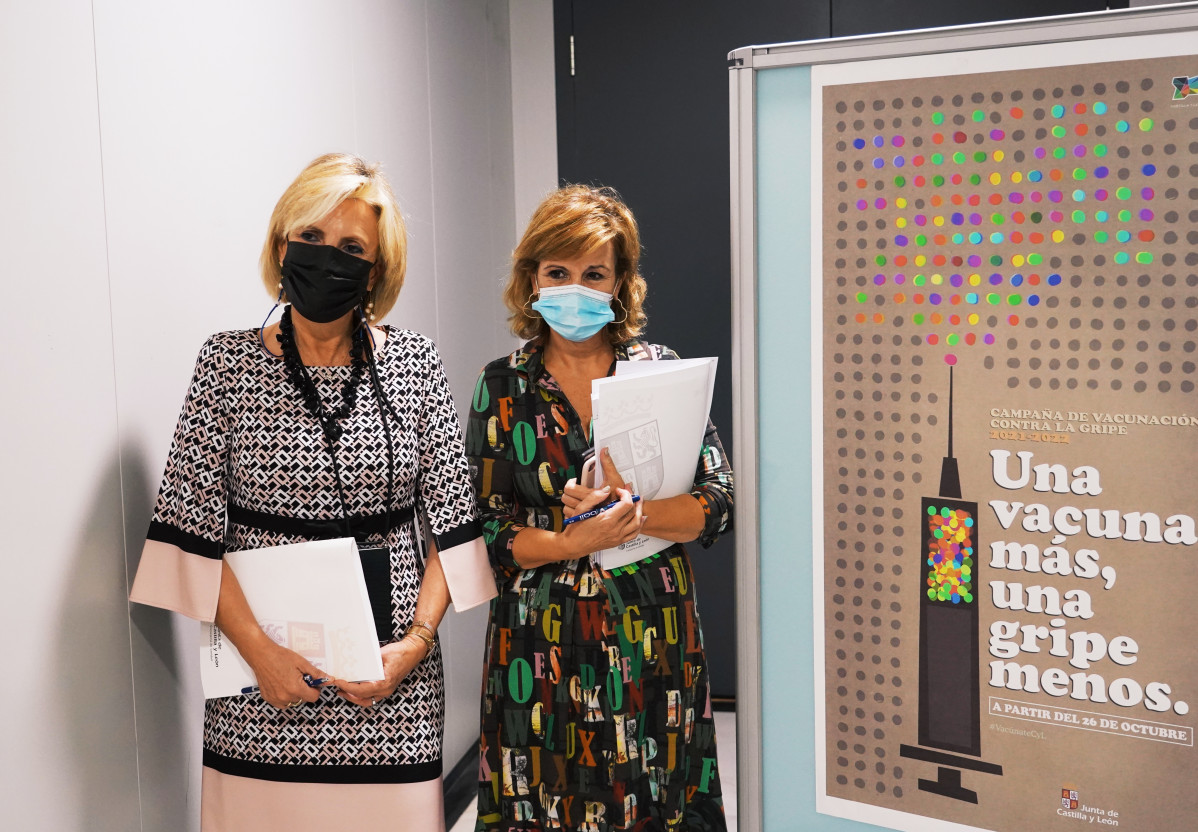 Verónica Casado, consejera de Sanidad, presenta la campaña de vacunación frente a la gripe en Casstilla y León.