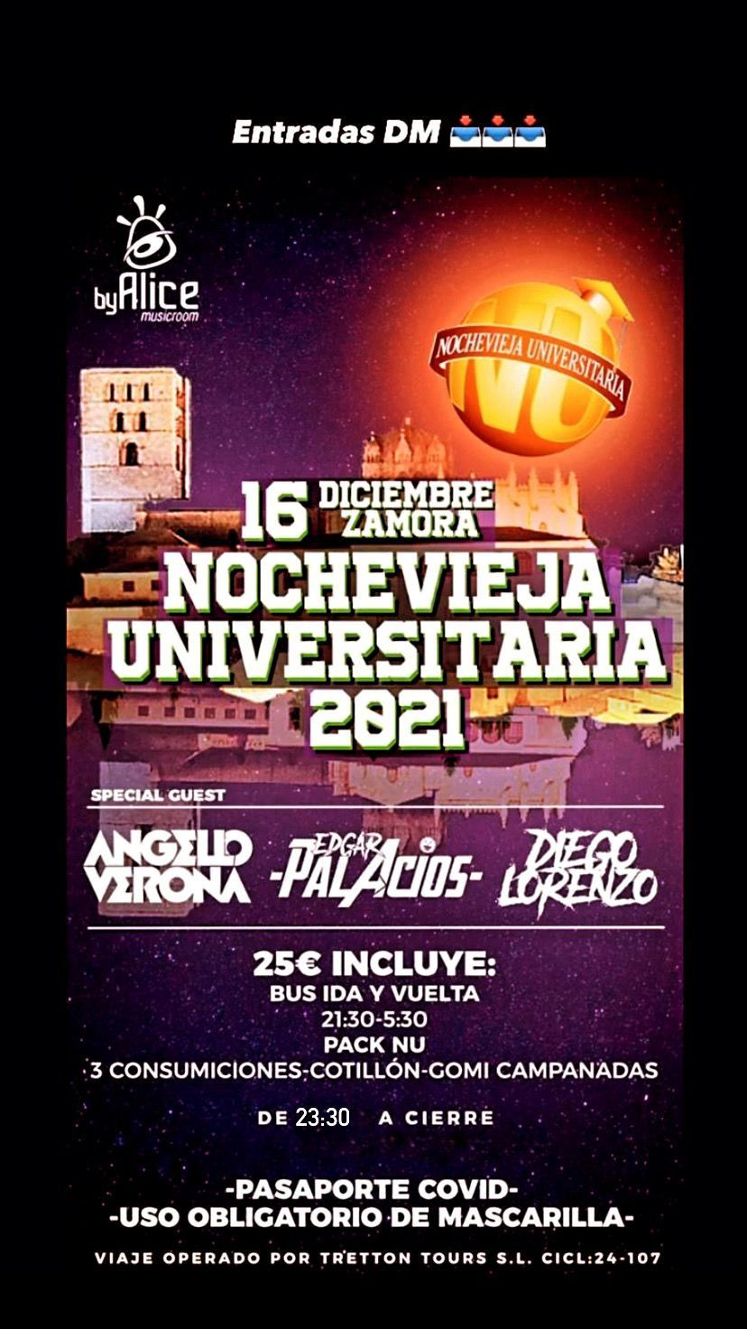 Nochevieja universitaria en Zamora