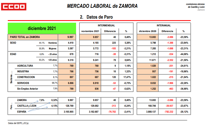 Mercado Laboral Zamora 2