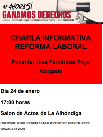 Charla CCOO