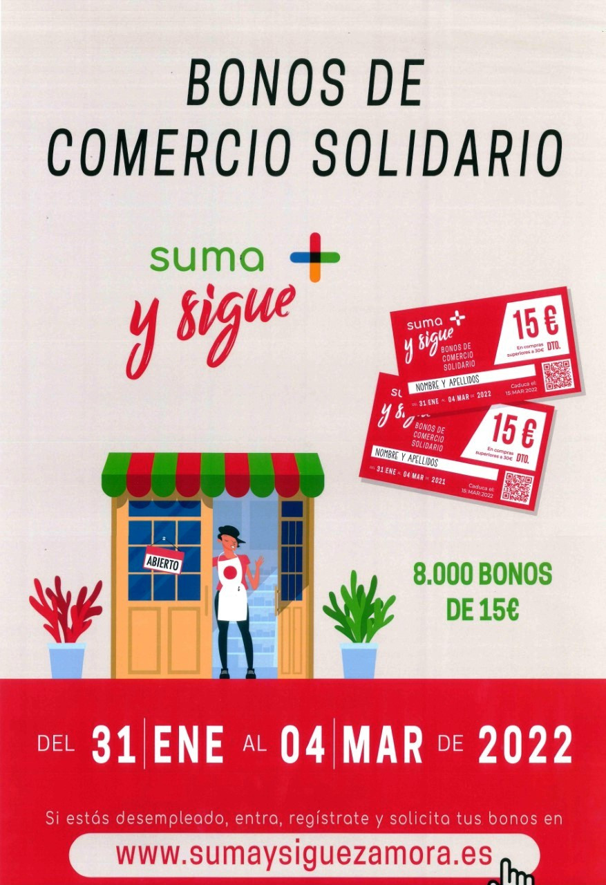 Cartel Bonos Comercio Solidario 2022