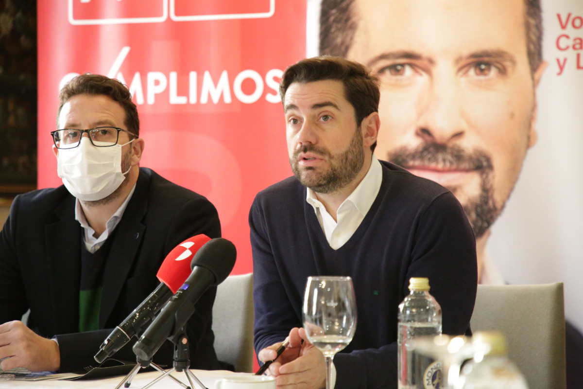Antidio Fagu00fandez e Iu00f1aki Gu00f3mez, del PSOE de Zamora