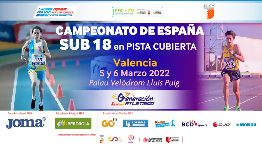 Campeonato de Espau00f1a sub 18 Pista Cubierta