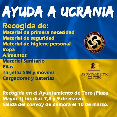 Ayuda a Ucrania desde Toro
