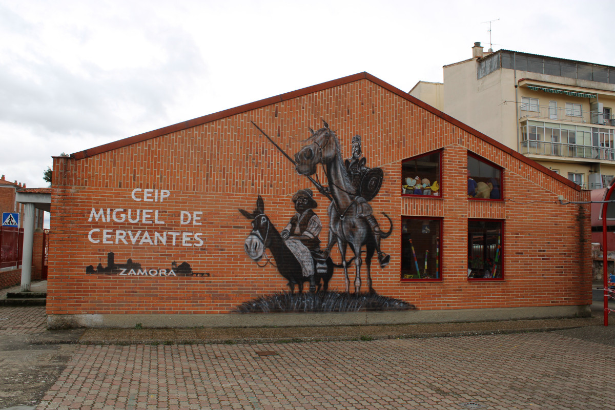 Miguel de Cervantes mural