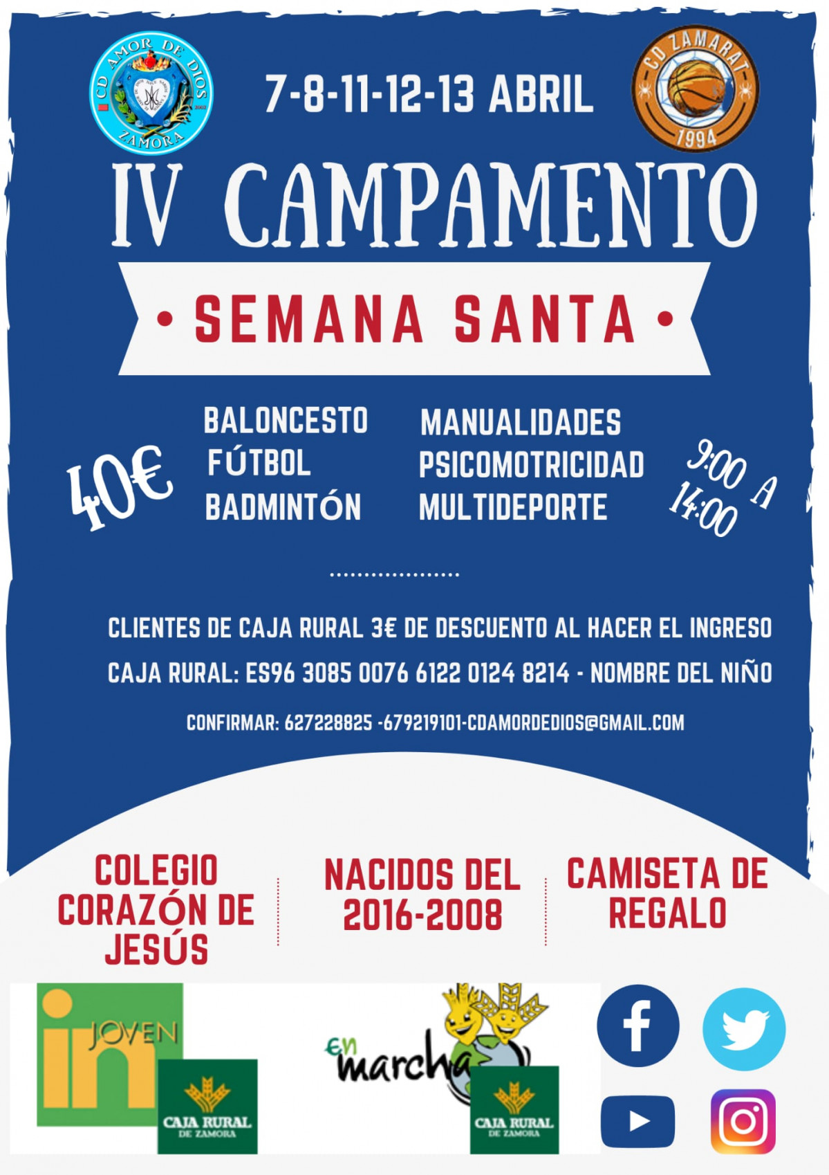 CARTEL CAMPUS SEMANA SANTA AMOR DE DIOS 2022