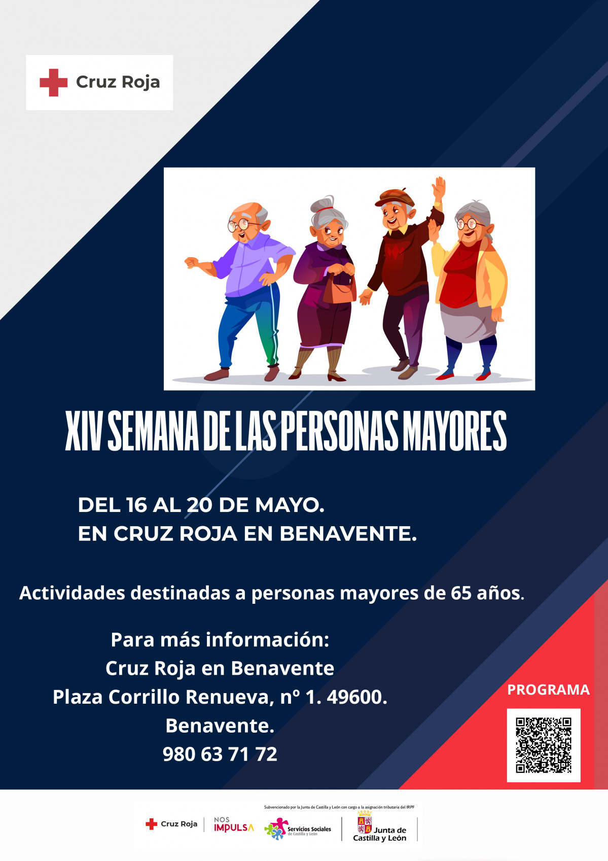 Cartel semana mayores Benavente 2022