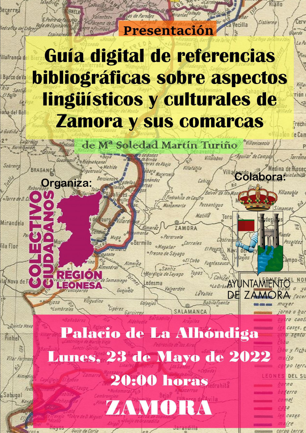 Cartel presentacion guias Zamora alhondiga