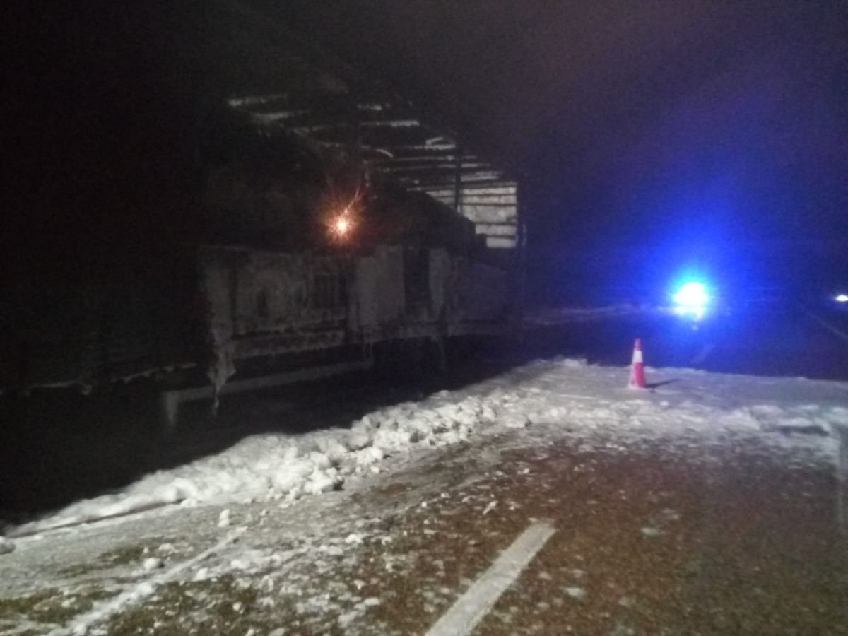 Incendio camiu00f3n sentido Benavente 4