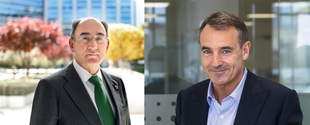 Ignacio Galan presidente de Iberdrola   Bernard Looney consejero delegado bp