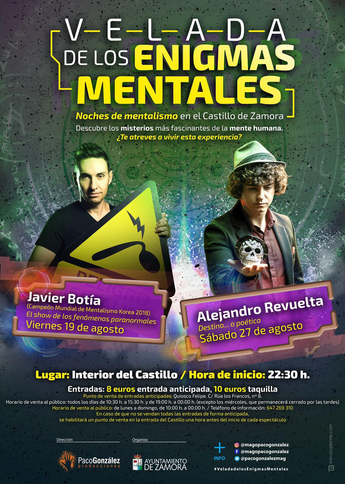 Cartel VII Veladas Enigmas Mentales