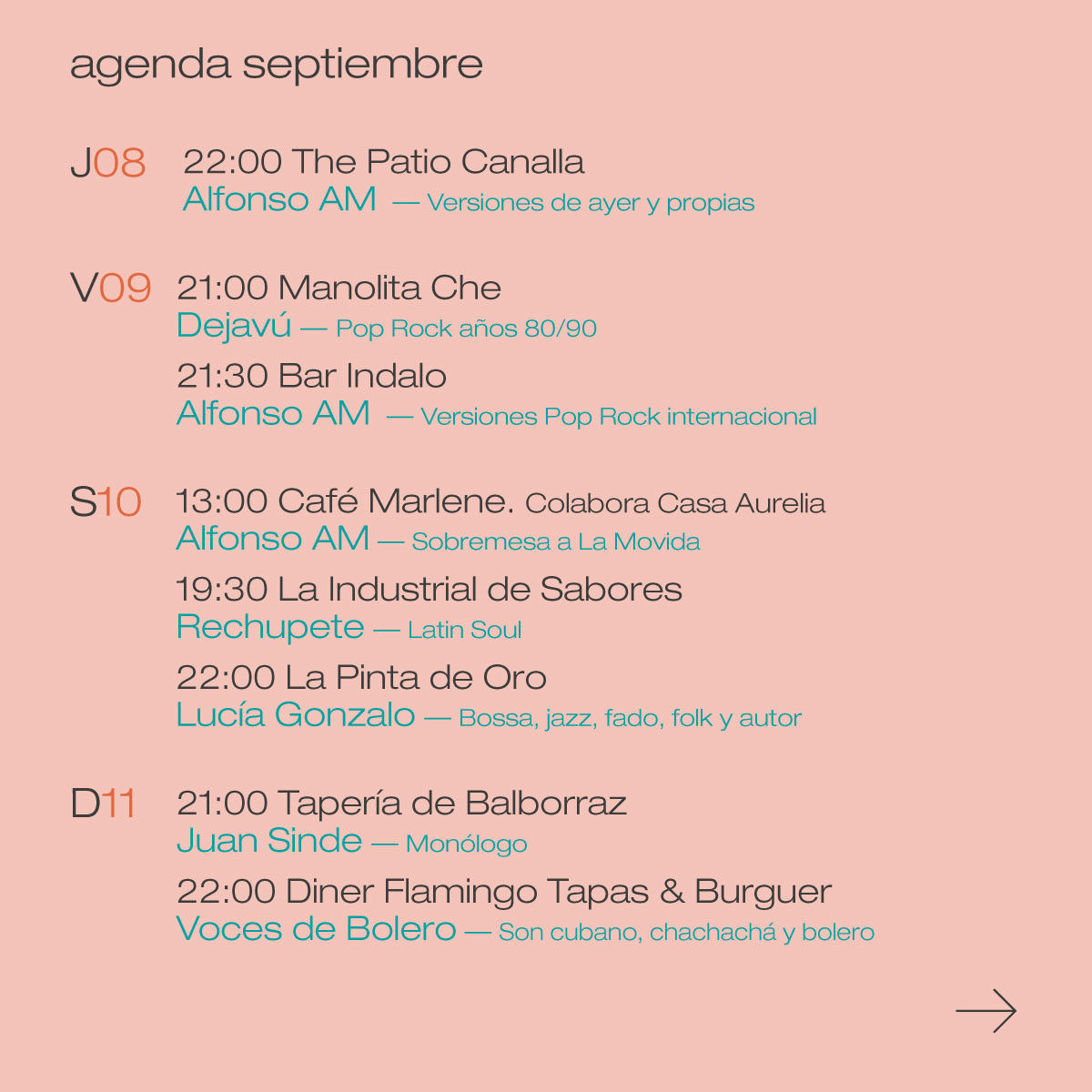 Agenda septiembre 02