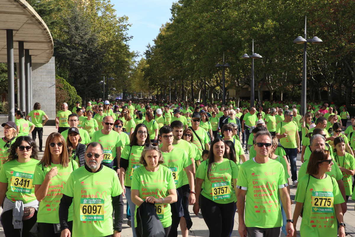 2022 10 16.  9000 personas tiu00f1en de verde las calles de Zamora  Iberdrola y AECC