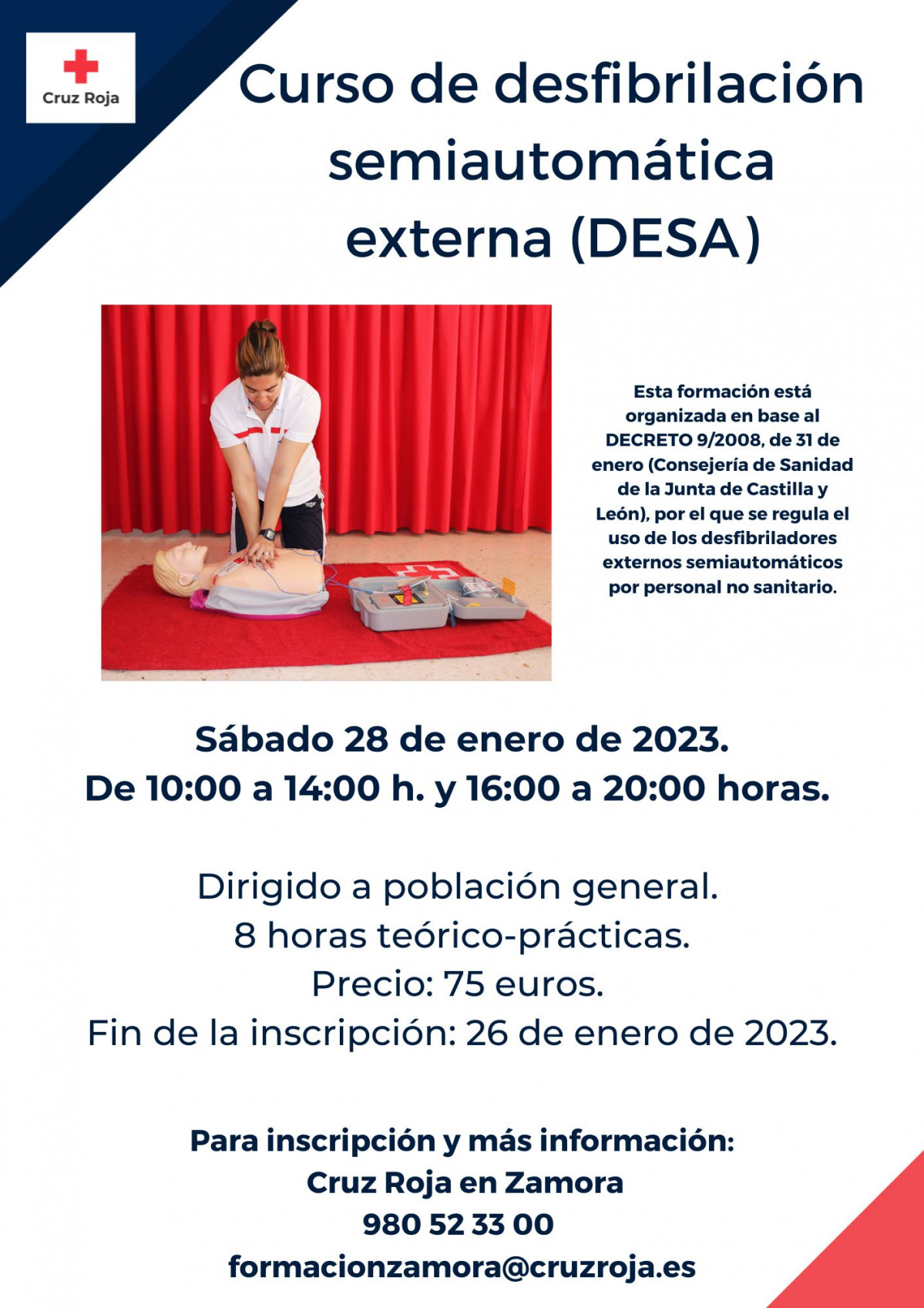 Curso desfibrilaciu00f3n Cruz Roja