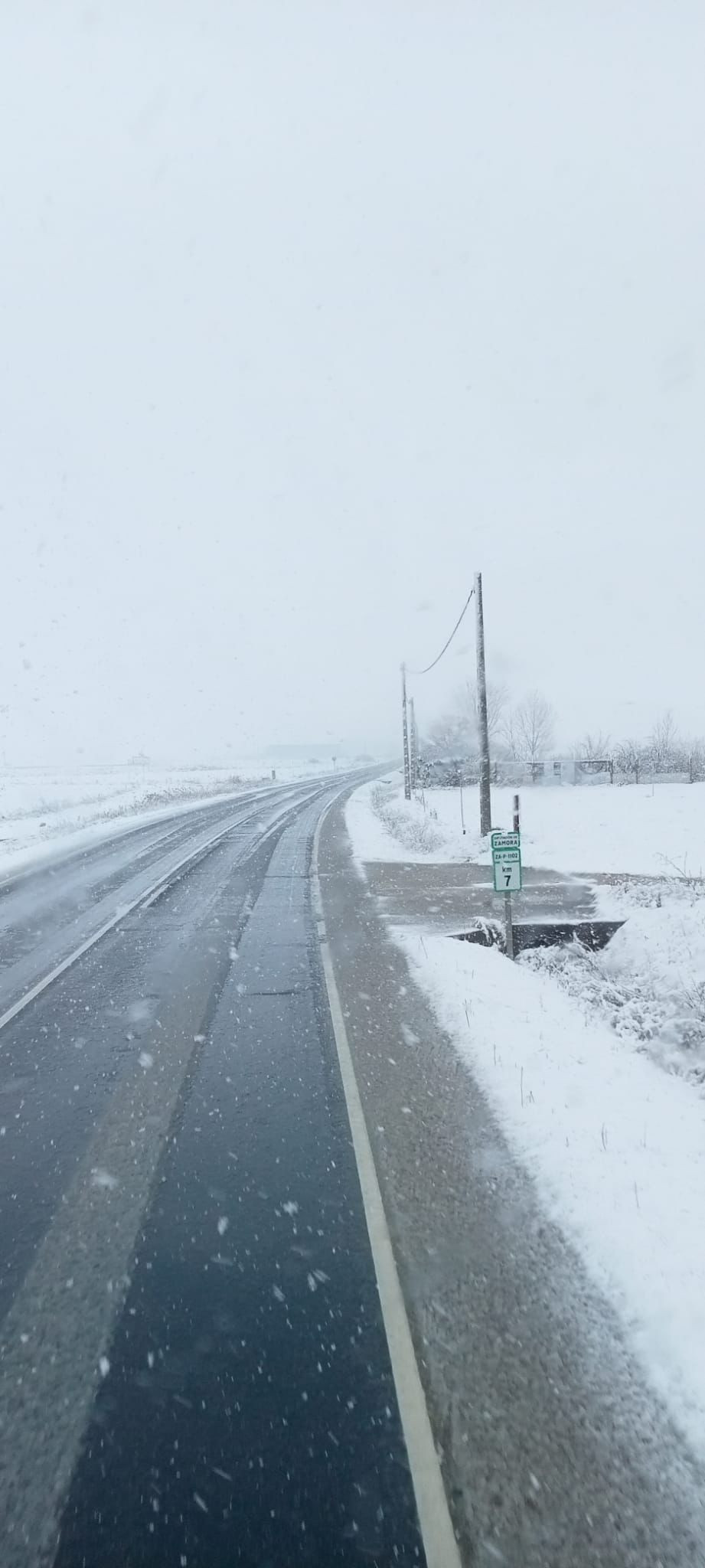Nieve carreteras Zamora