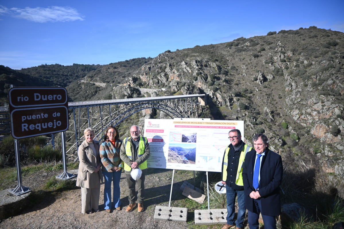 Visita obras Puente Requejo