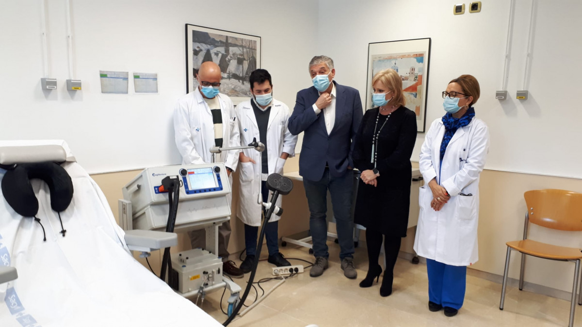 La delegada visita el u00e1rea de Psiquiatru00eda 
