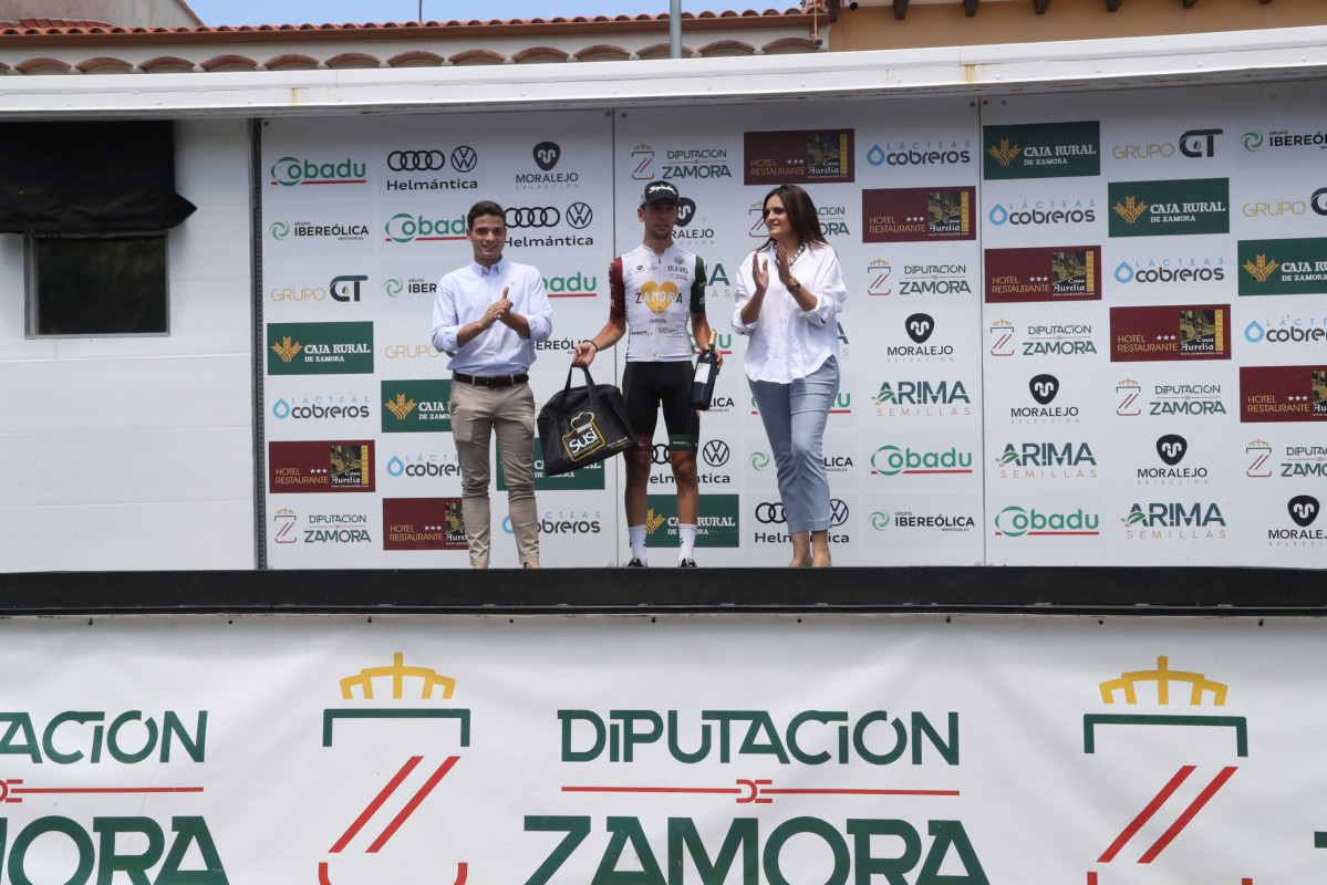 Diego Garcu00eda, mejor corredor local de la Vuelta a Zamora
