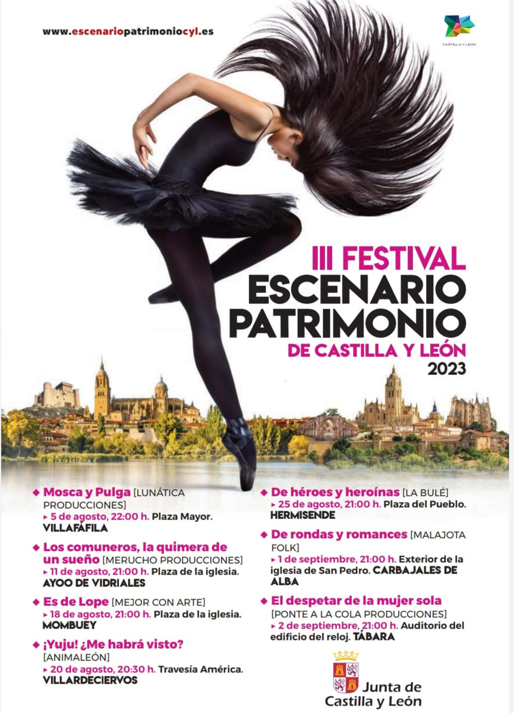 Programaciu00f3n del III Festival 'Escenario Patrimonio de Castilla y Leu00f3n'  