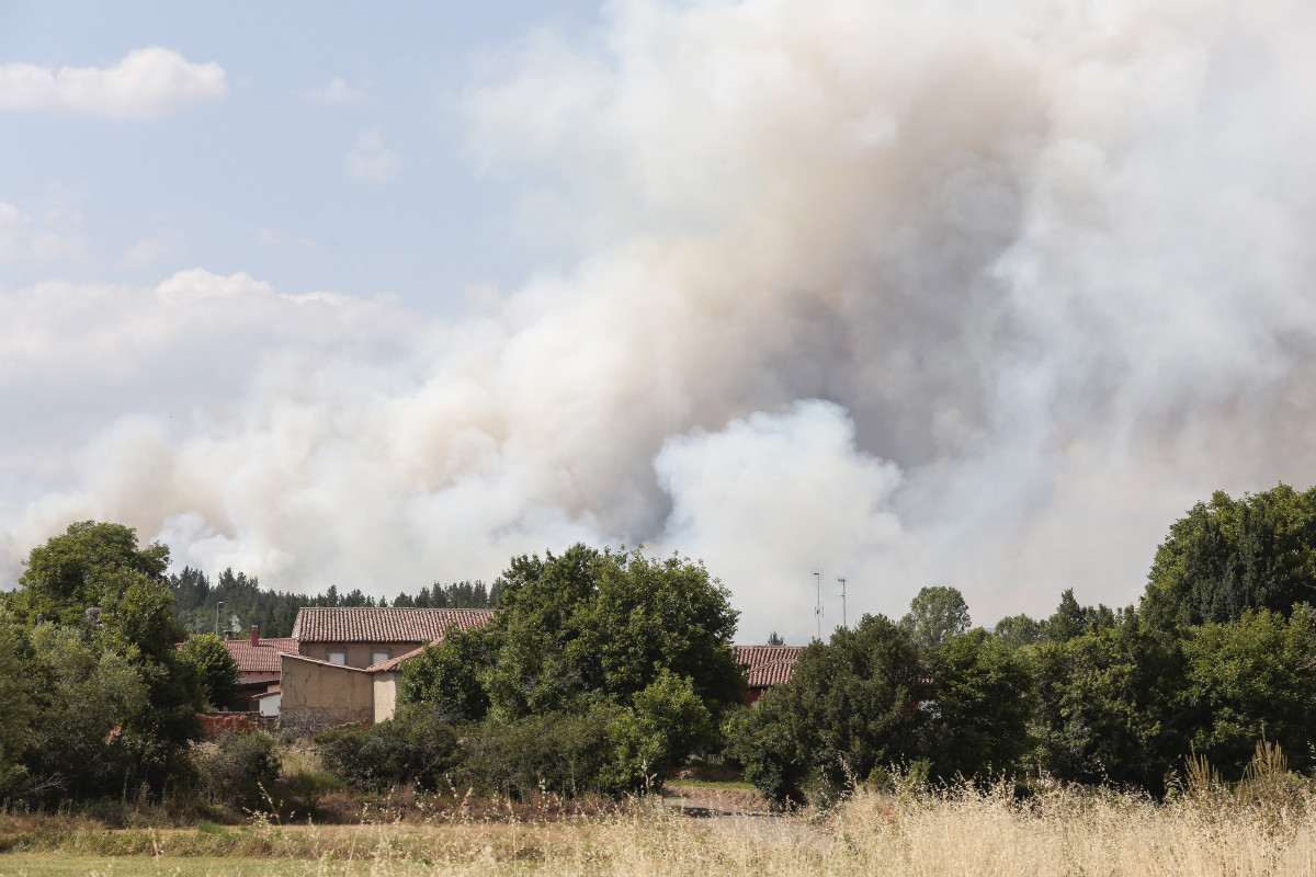 Incendio en Santa Colomba de Curueño