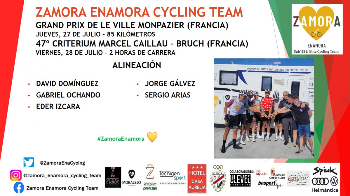 Alineaciu00f3n Criteriums Francia   Zamora Enamora