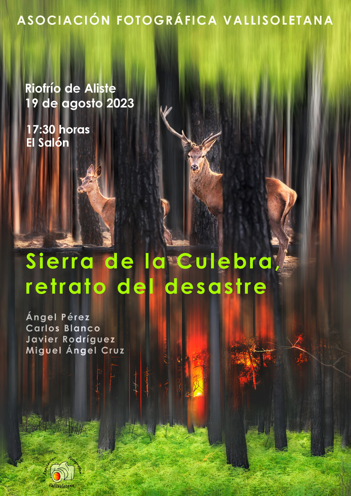 Cartel Audiovisual Sierra Culebra AFV RIOFRIO con horas