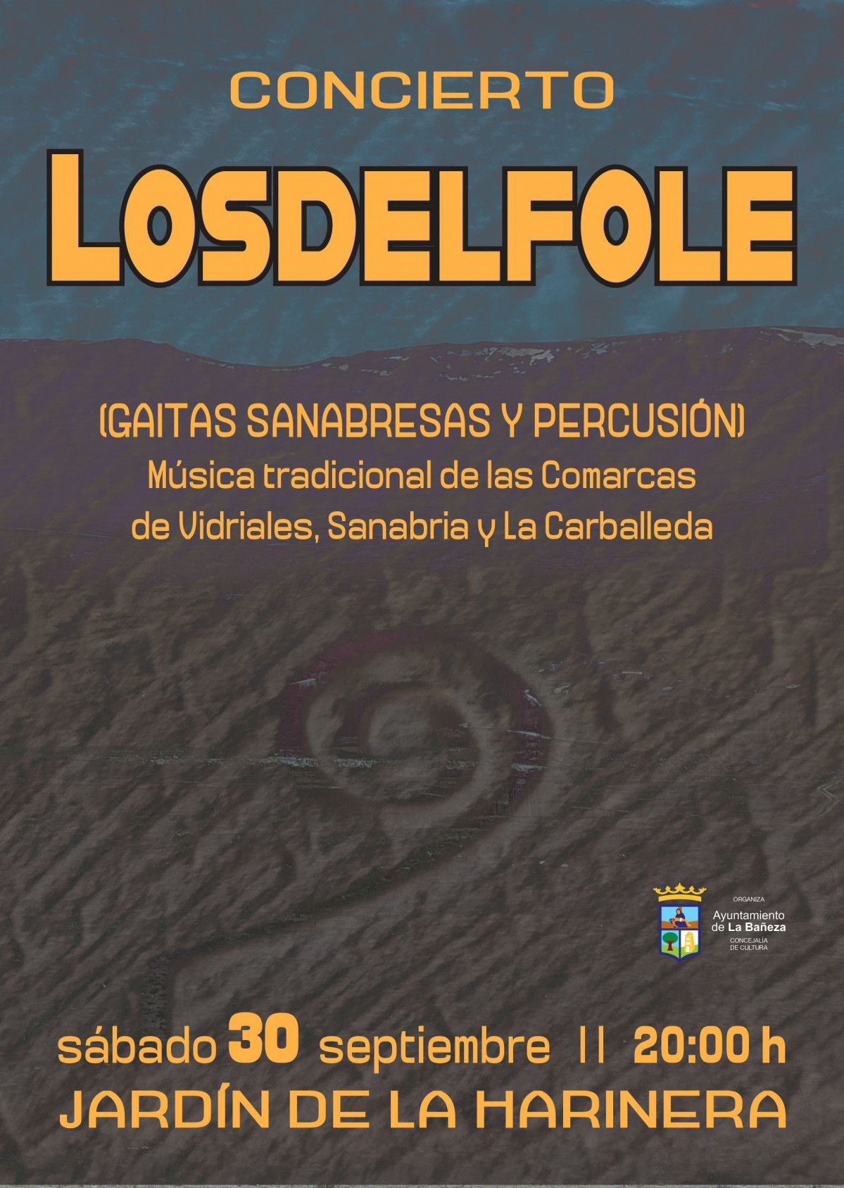 Cartel concierto Losdelfole