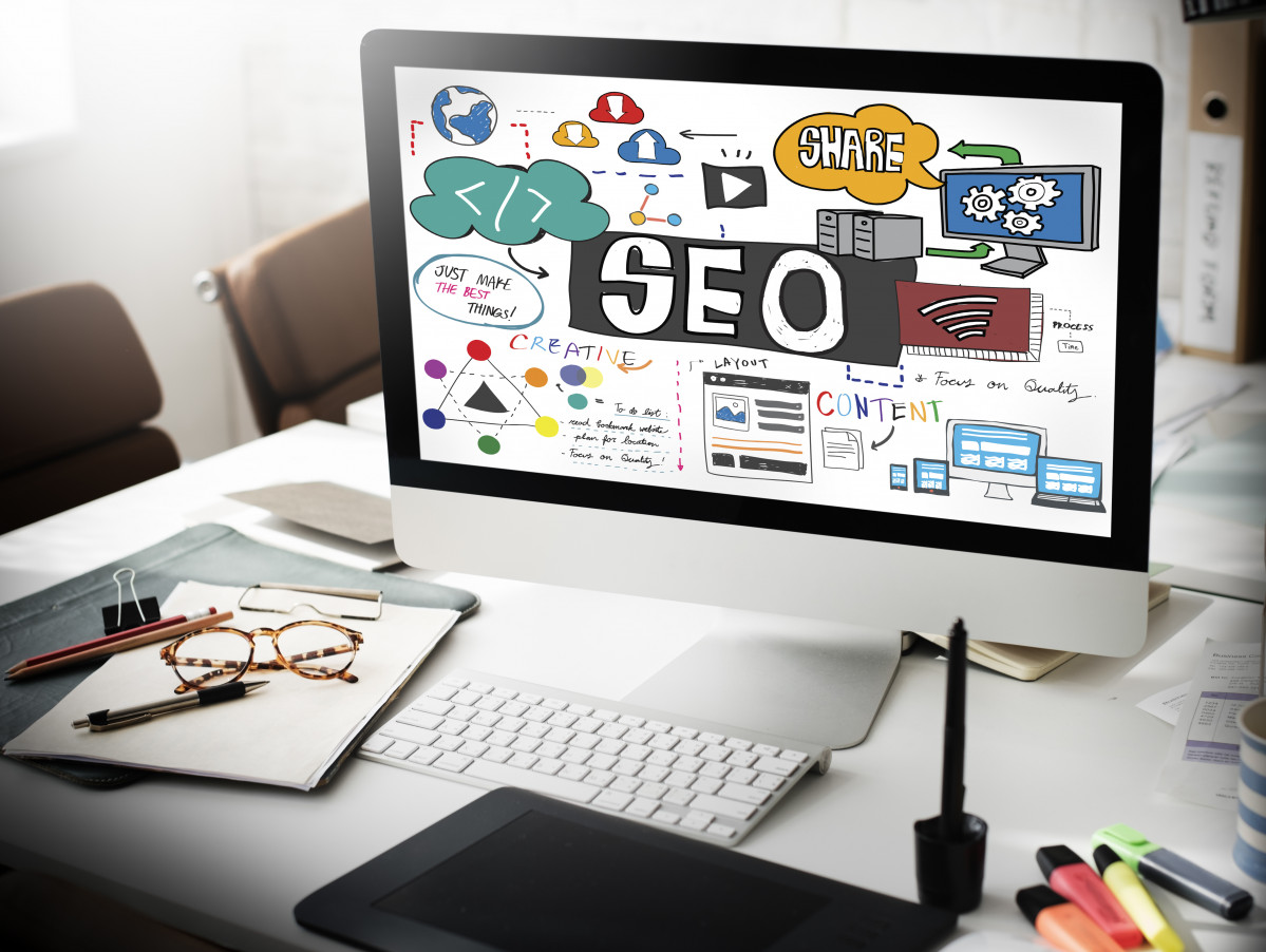 Optimizacion motores busqueda seo concepto digital internet