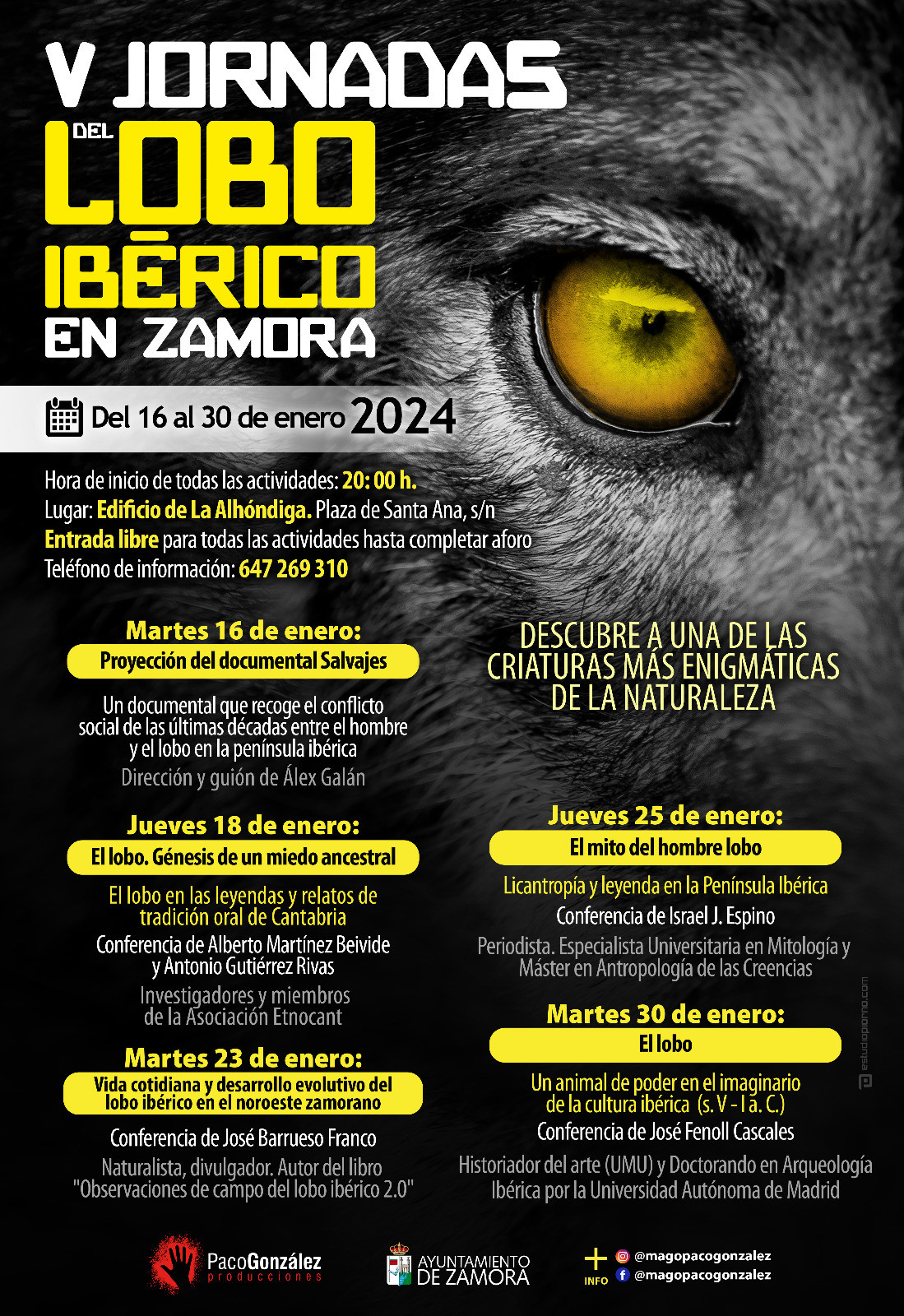 CARTEL V Jornadas Lobo Ibu00e9rico