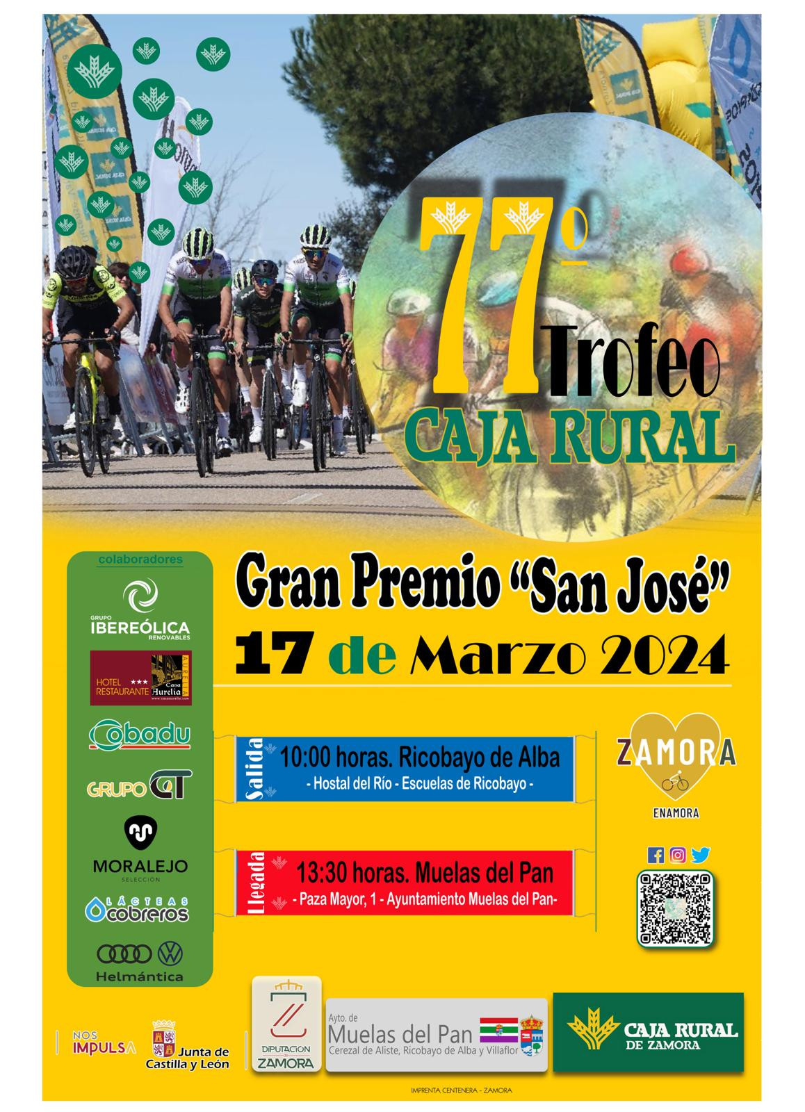Cartel del 77u00ba Trofeo Caja Rural GP San Josu00e9 2024