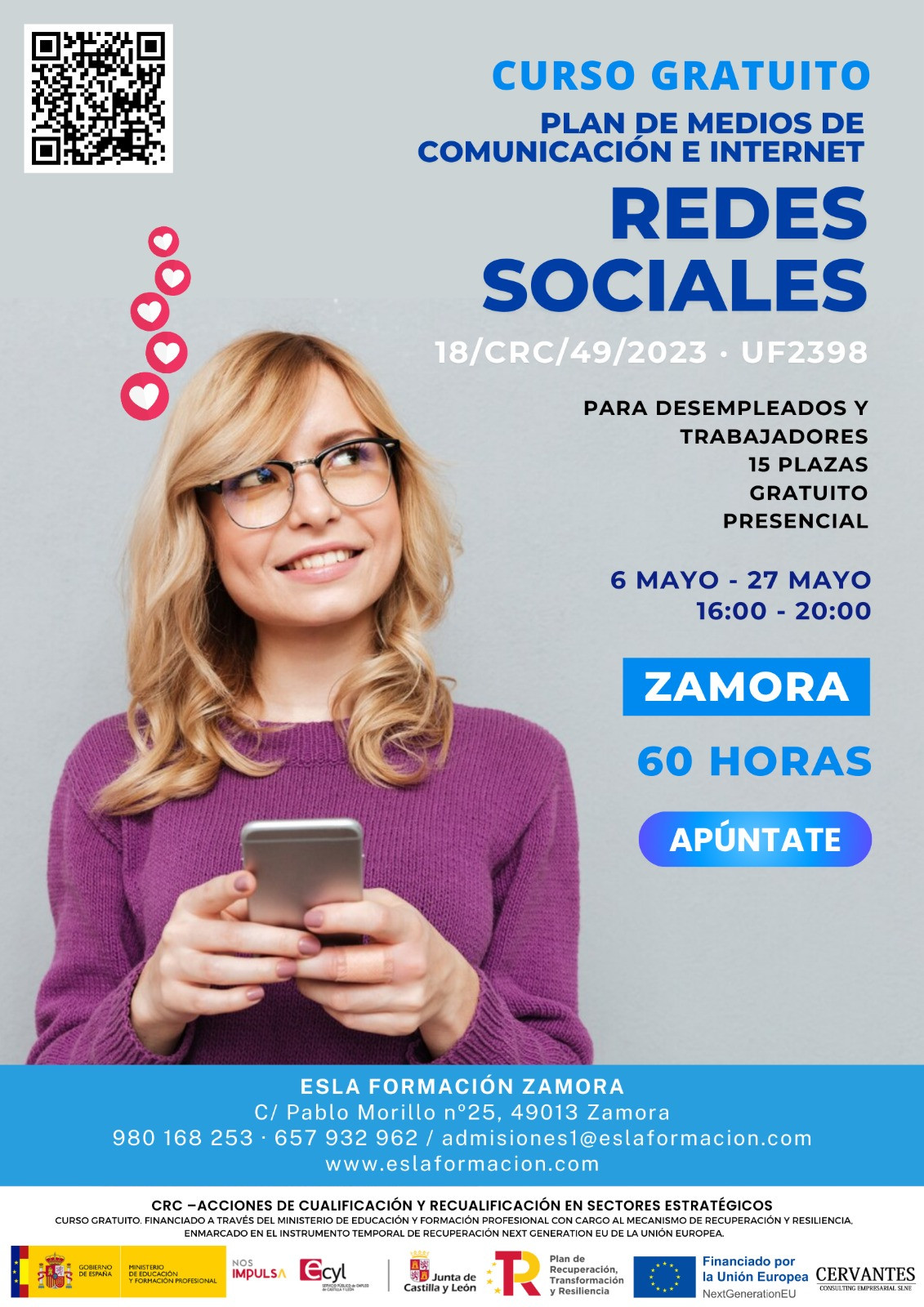 CURSO REDES SOCIALES ZAMORA