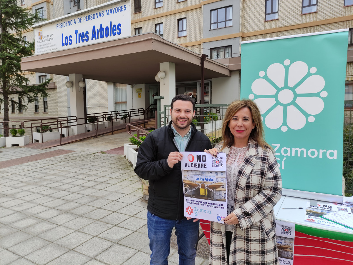 Zamora Su00ed protesta cierre residencia (marzo 2024)