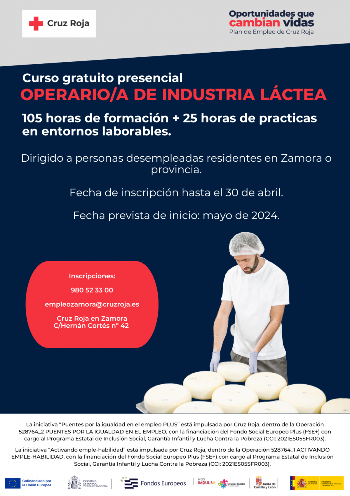 Carteles curso empleo abril 2023