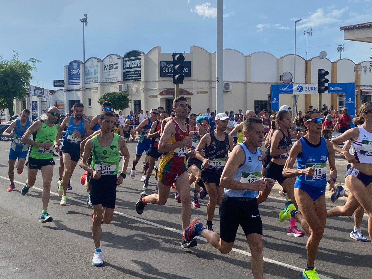 Miguel Rubio Vizcaino en los primeros compases del los 5 km. cto espau00f1a