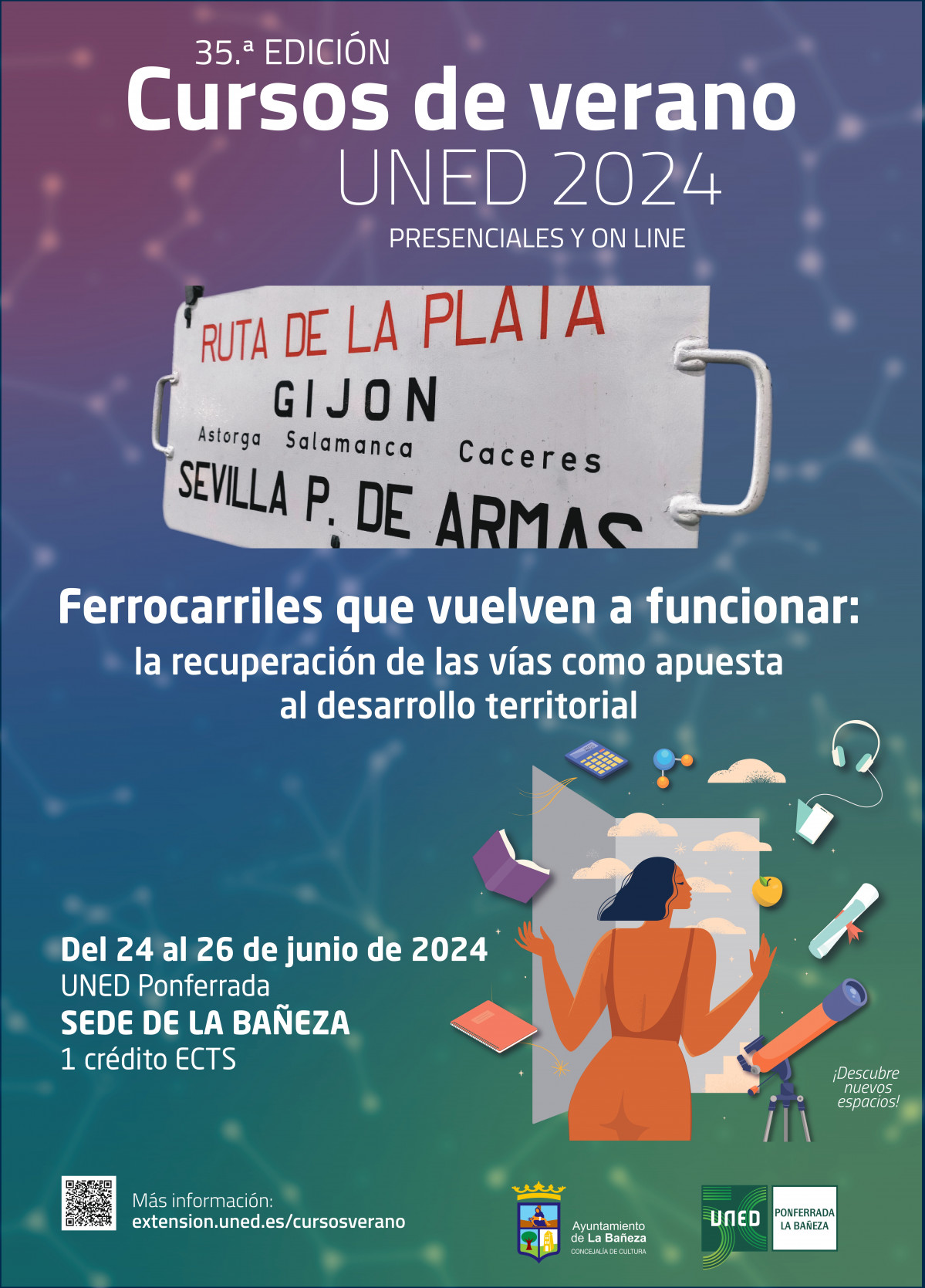 Cartel Curso UNED La Bau00f1eza