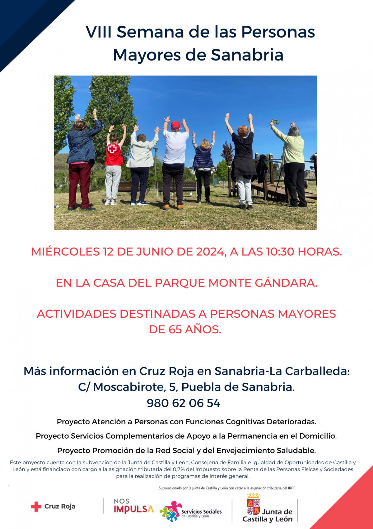 Cartel Semana de Mayores Sanabria