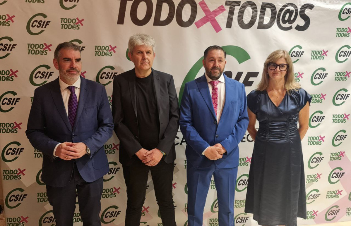 DE IZQDA A DRCHA Benjamu00edn Castro, Oscar Benteo, Bienvenido Prieto, Rosa Herrero 